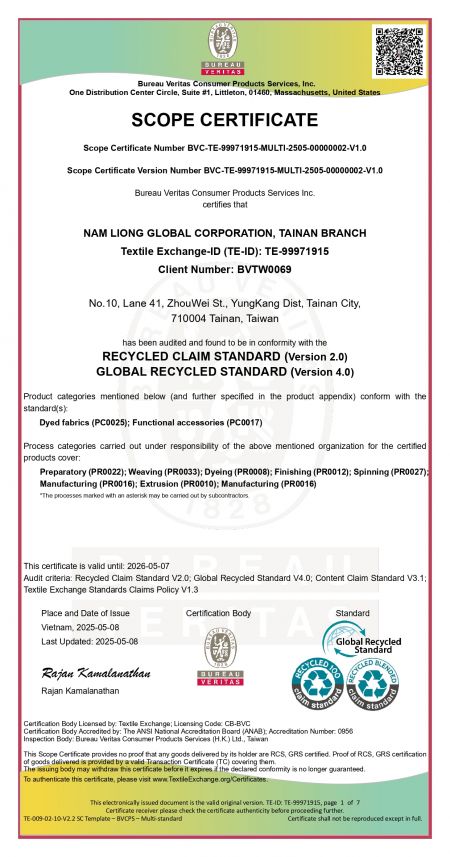 GRS Certified Membrane